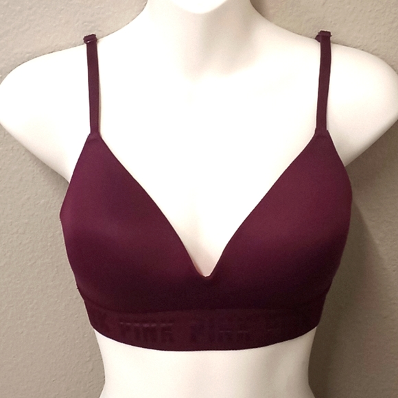 Pink VS 32D MAROON BRA